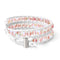 Pêche | Verre Sirène | Bracelet Wrap Lin Blanc